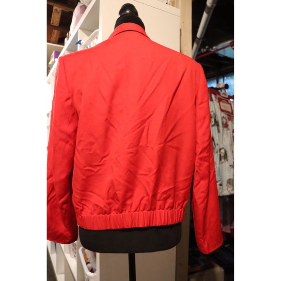 Vintage Weathervane 80's style red Jacket/Blazer 2 front pockets size 10 (M) - Picture 4 of 4